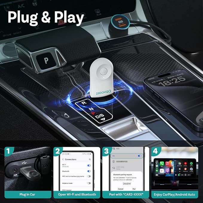 OTTOCAST Wireless Carplay Adapter 2025 - Image 5