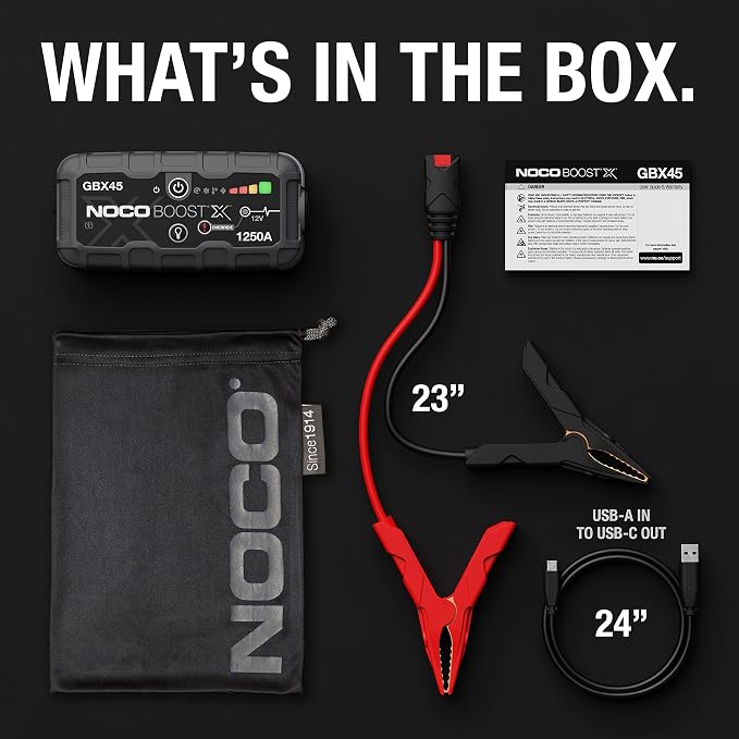 NOCO Boost X GBX45: 1250A UltraSafe Jump Starter – 12V Lithium Battery Booster - Image 7