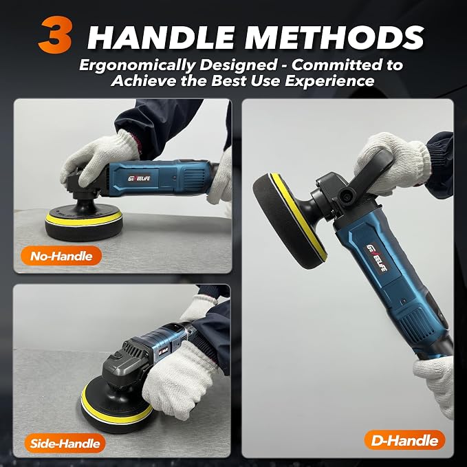 Buffer Polisher, 6 Inch/7 Inch 1600W Rotary Car Buffer Polisher Waxer, 7 - Image 5