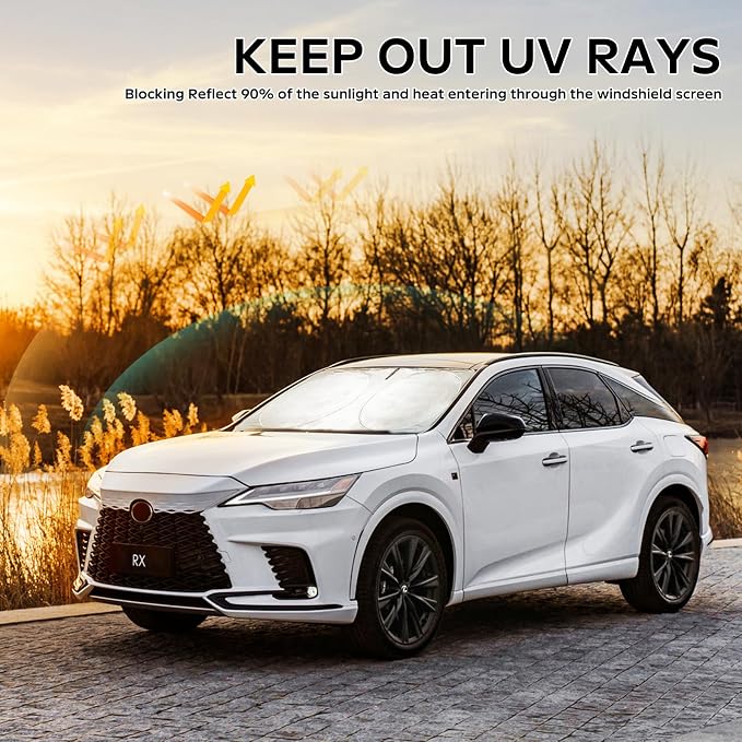 INSAUTO for RX 2025 Windshield Sun Shade Sunshade Custom-fit for Lexus RX SUV - Image 3