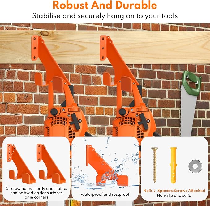 Chainsaw Hanger, Perfect Wall Mount Solution - Image 5