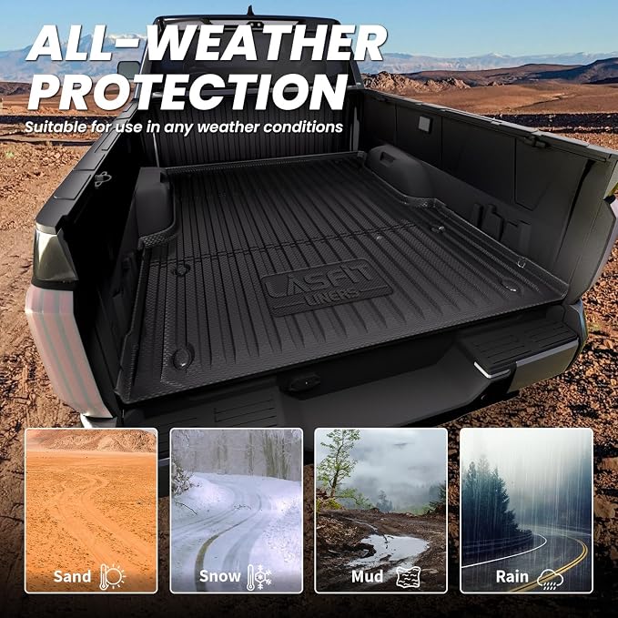 LASFIT Bed Mat for Toyota Tundra 2025 2024 2023 2022 Truck Bed, All Weather 5.5 - Image 8