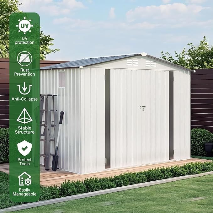 8X6 FT Outdoor Storage Shed - Image 6