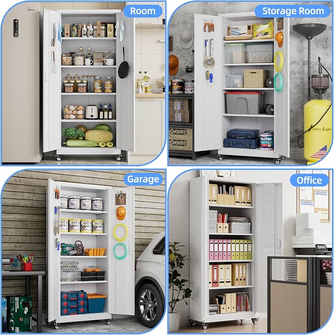73" H Metal Storage Cabinet - Image 7