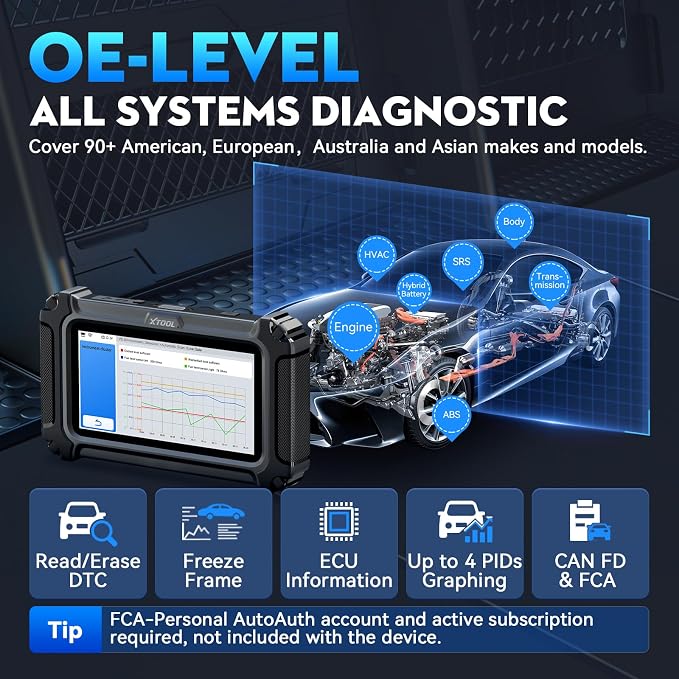 XTOOL D6S OBD2 Scanner Diagnostic Tool, 2025 Car Scanner - Image 5