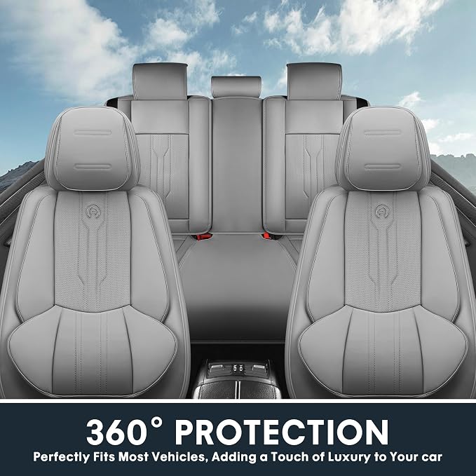 AOOG Car Seat Covers Full Set, Leather Seat Covers - Image 7