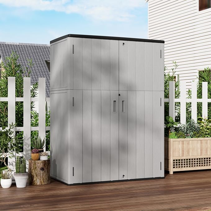 Vertical Storage Sheds with Floor, Sheds & Outdoor Storage Cabinet Waterproof - Image 3