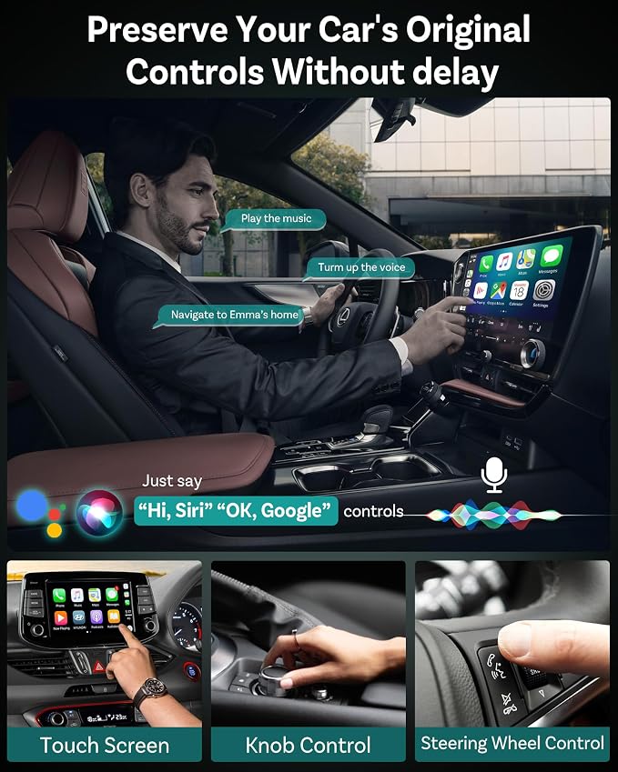 OTTOCAST Mini 2025 Wireless Carplay Adapter & Android Auto Wireless Adapter - Image 6