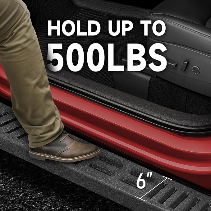 6'' Running Boards Side Steps Nerf Bars – Heavy-Duty Carbon Steel - Image 4