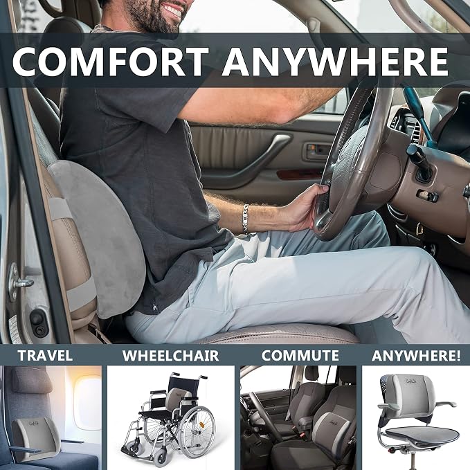 ComfiLife Lumbar Support Back Pillow Office Chair and Car Seat Cushion - Image 6
