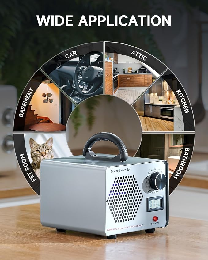 CREWORKS Ozone Odor Machine, Commercial Ozone Generator Air Purifier - Image 8
