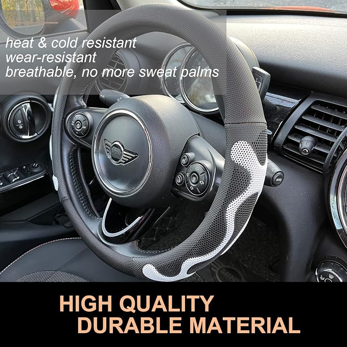 PINCTROT Large Size Comfy Grip Steering Wheel Cover, Anti-Slip Design, - Image 3