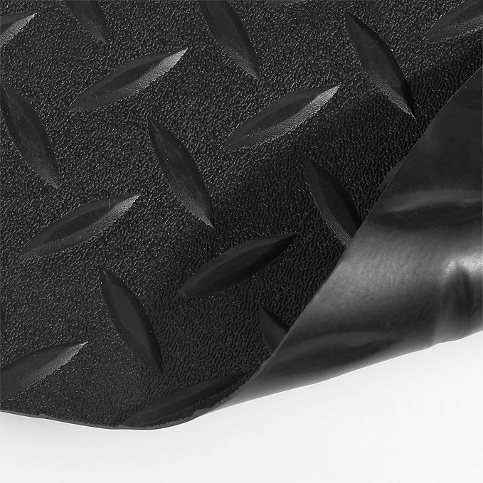 Boshen 5Ft x 12Ft Rubber Flooring Mats 1.6mm Diamond Plate Flooring Roll 60sqft - Image 3