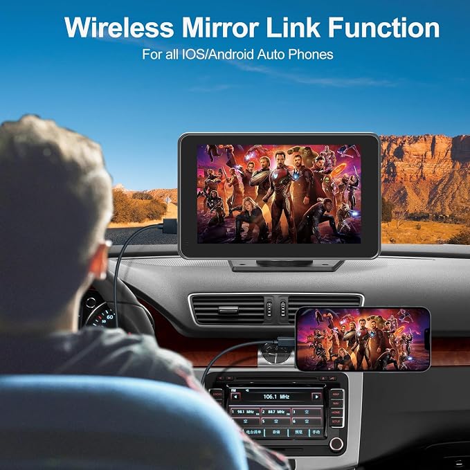 Portable Apple Carplay/Android Auto Screen - Image 3