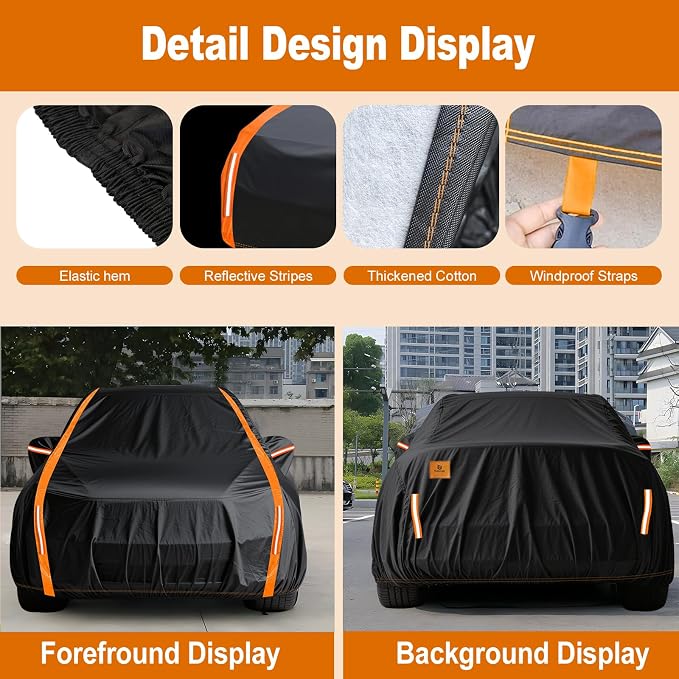Truck Cover Heavy Duty 100% Waterproof Pickup Truck Cover All Weather - Image 5