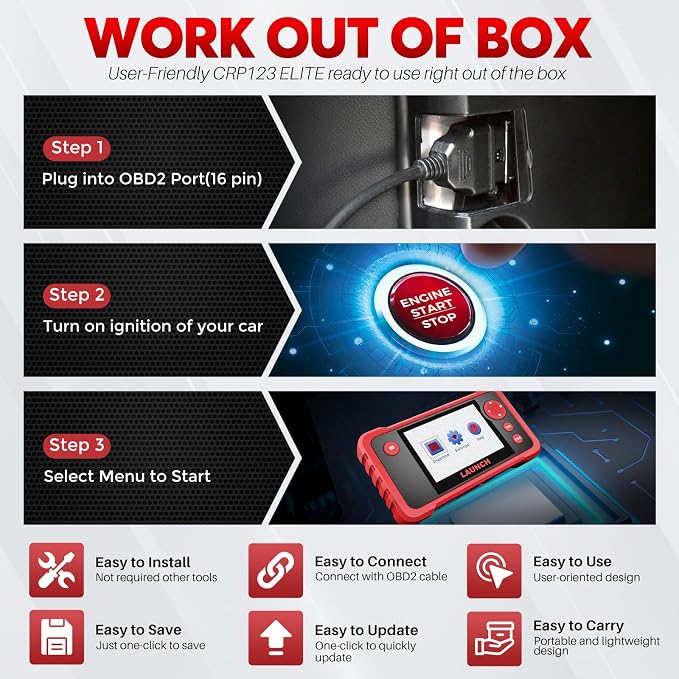 LAUNCH CRP123 V2.0 Plus Elite OBD2 Scanner, 2025 New Full System Lifetime Free - Image 5