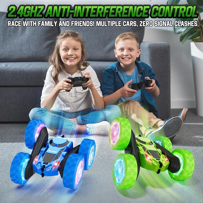 Remote Control Car, 360° Rolling Rotating 2.4GHz 4WD RC Cars - Image 4