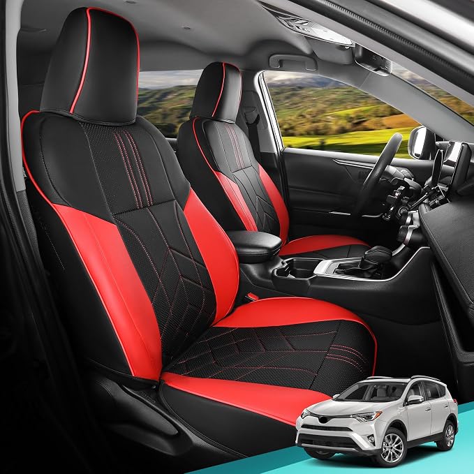 for Toyota RAV4 Seat Covers 2013 2014 2015 2016 2017 2018 RAV 4 XLE SE Limited by FEINEPRO