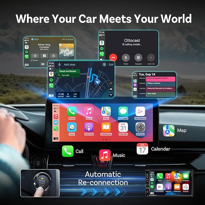 OTTOCAST Mini Dongle Wireless CarPlay Adapter - Image 7