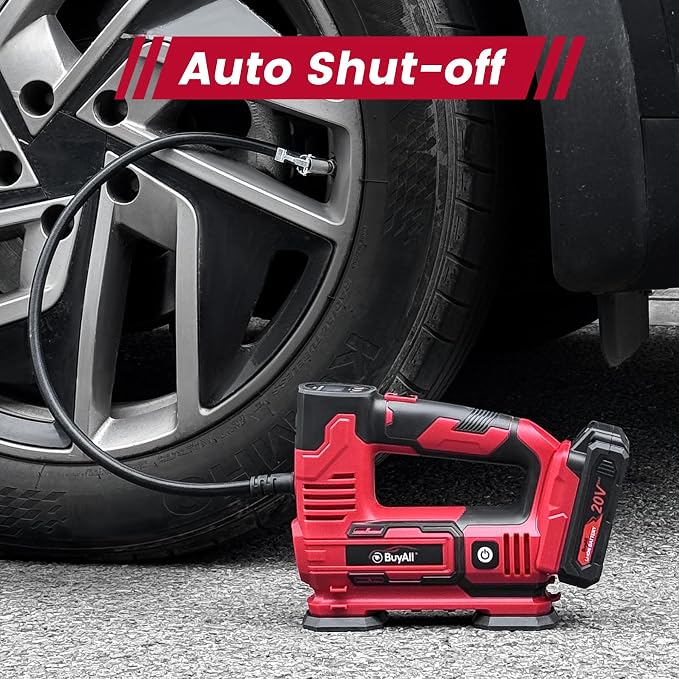 Tire Inflator Portable Air Compressor, 20V Cordless Car Tire Pump - Image 4