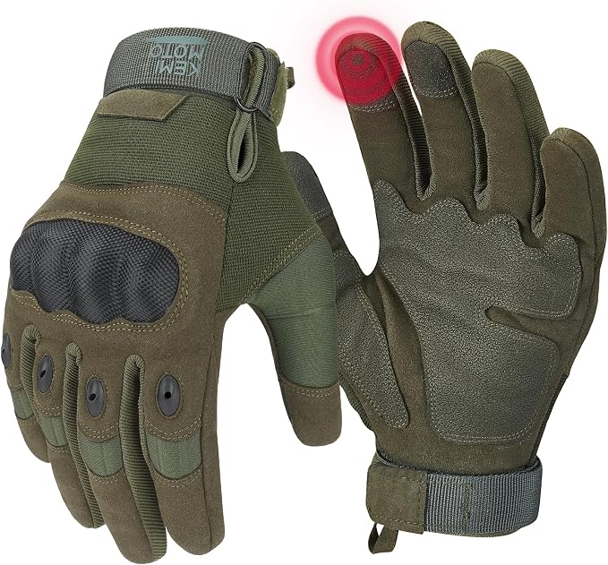 KEMIMOTO Tactical Gloves for Men, Touchscreen Motorcycle Gloves by kemimoto