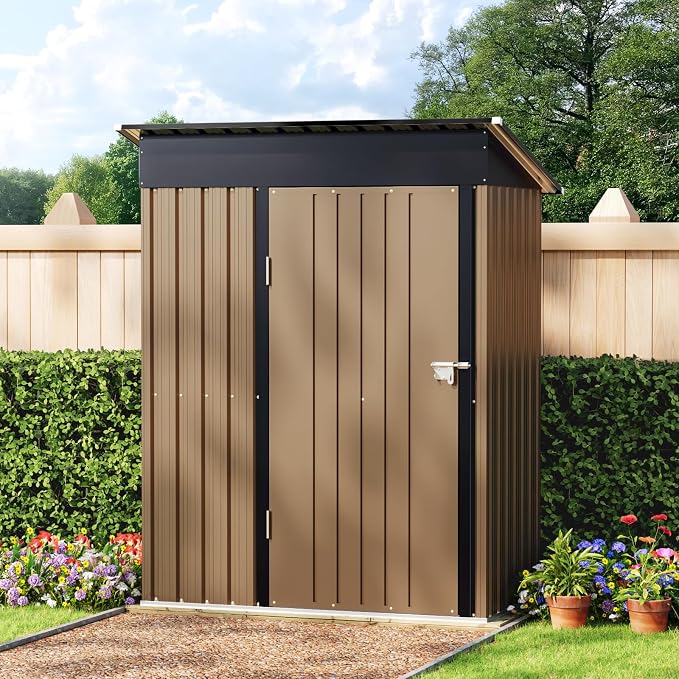 5X3FT Outdoor Steel Storage Shed - Image 6