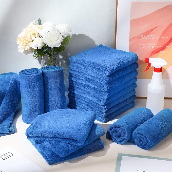 Shimeyao 30 Pcs Edgeless Microfiber Plush Towels - Image 5