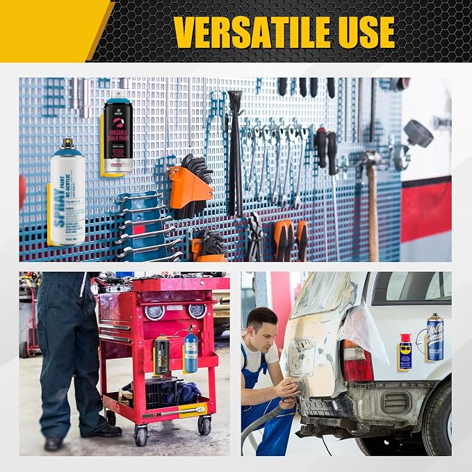 4 Pcs Magnetic Aerosol Spray Can Holder, Powerful Magnet Toolbox Bottle Holder - Image 4