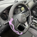 PINCTROT D Shaped Comfy Grip Steering Wheel Cover, Anti-Slip Design, Flat by PINCTROT