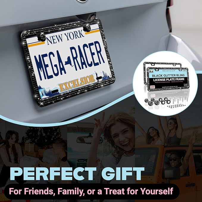 Elegant Bling License Plate Frames - Image 9
