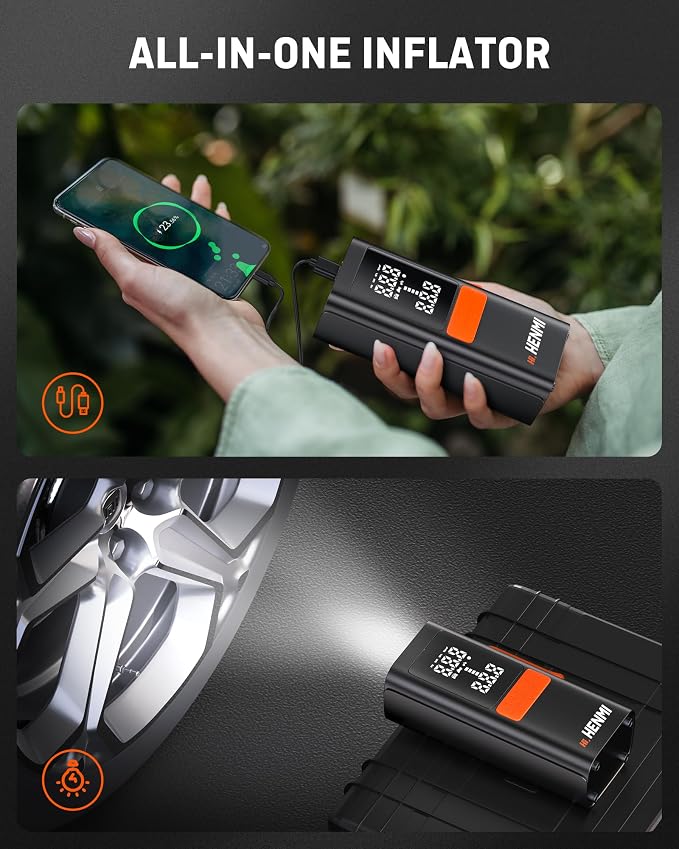 Tire Inflator Portable Air Compressor, Car Tire Air Pump Portable - Image 7