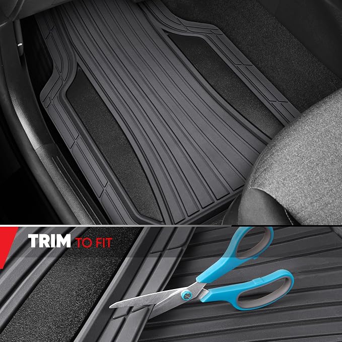 Motor Trend ChromeTech Car Floor Mats Full Set - Image 4