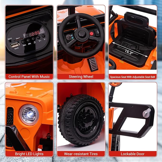 Ride On Car, 12V Electric Car for Kids - Image 2
