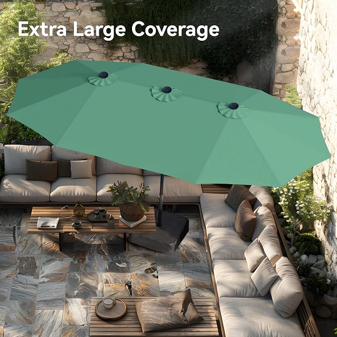 PHI VILLA 15ft Large Patio Umbrellas - Image 3