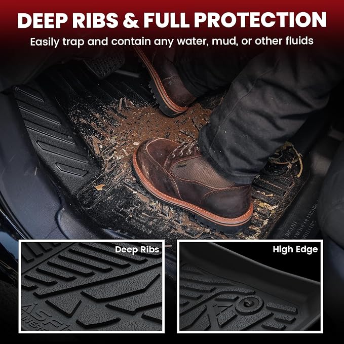 LASFIT Floor Mats for Ford Maverick 2022-2025 All Weather Car Floor Pretoctor - Image 3