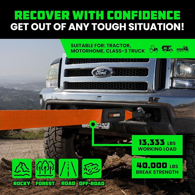 Rhino USA Recovery Tow Strap - Image 4