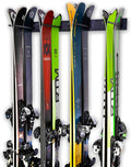 StoreYourBoard Ski Wall Storage Rack – Ski Rack Wall Mount Holds 8 Pairs by StoreYourBoard
