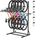 Freestanding Bike Storage Rack, Vertical Bike Holder Holds Up to 5 Bikes by Unknown