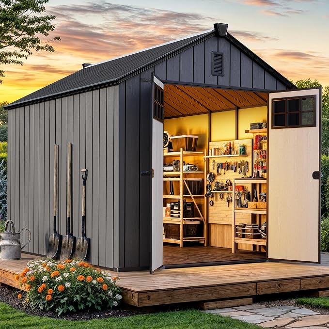 YITAHOME 8x10 FT Outdoor Storage Shed - Image 2