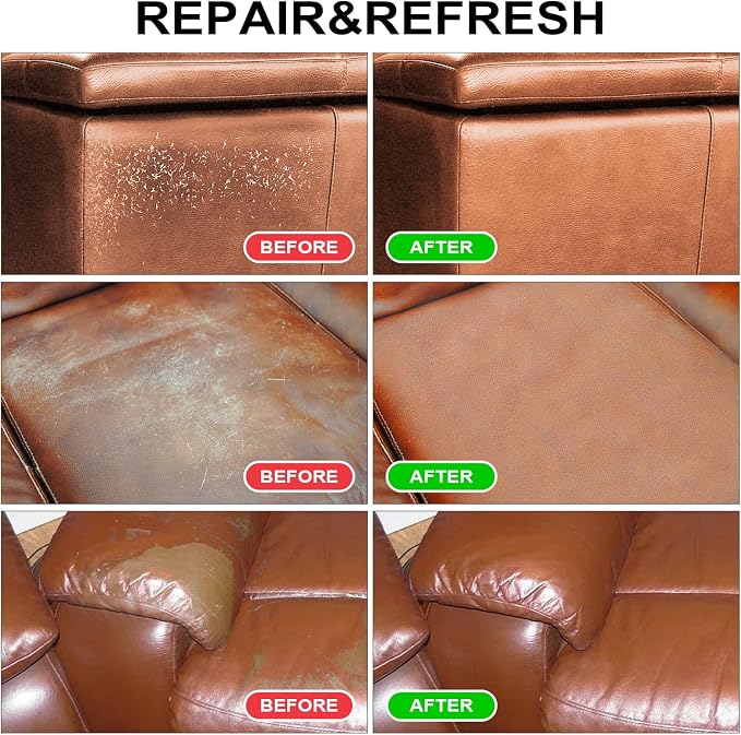 Leather Recoloring Balm, 10oz Leather Color Restorer Leather Repair Kit - Image 3