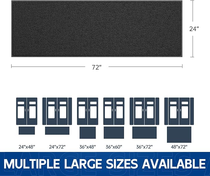 Sturdy Front Door Mat, Fade Resistant, Waterproof Low Profile Entry Mat - Image 2