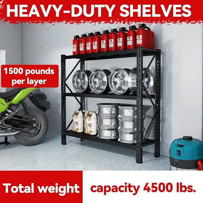Heavy Duty 5-Tier Metal Shelving Unit - Image 4