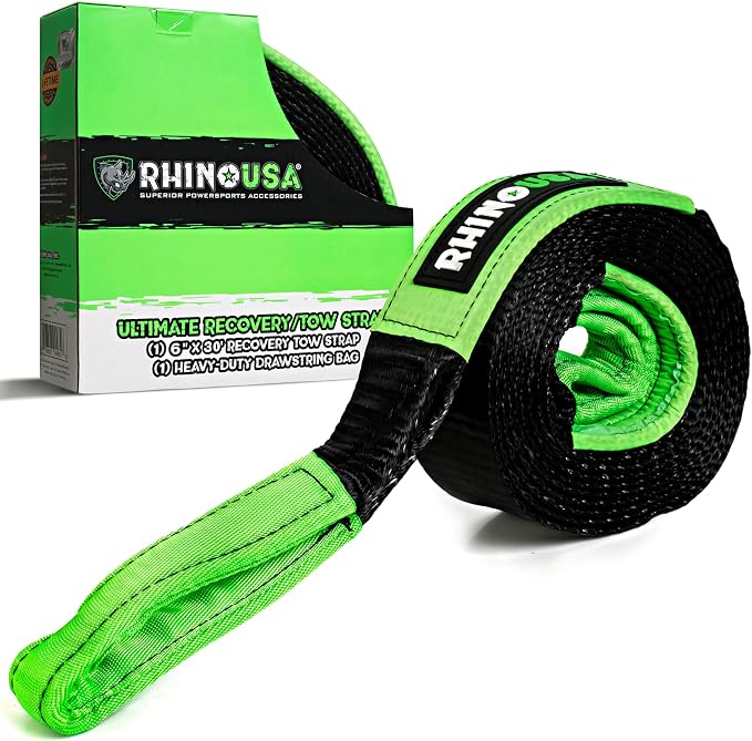 Rhino USA Recovery Tow Strap by RhinoUSAInc