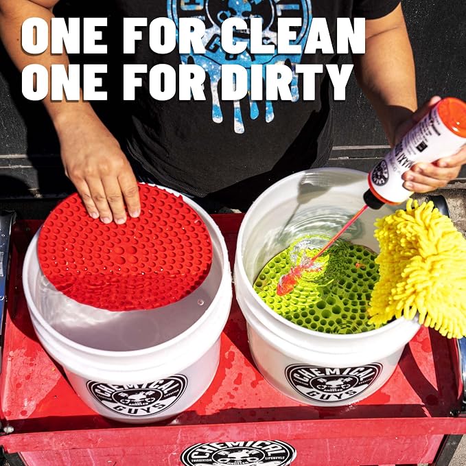 Chemical Guys Cyclone Dirt Trap Car Wash Bucket Insert Red Color - Image 5