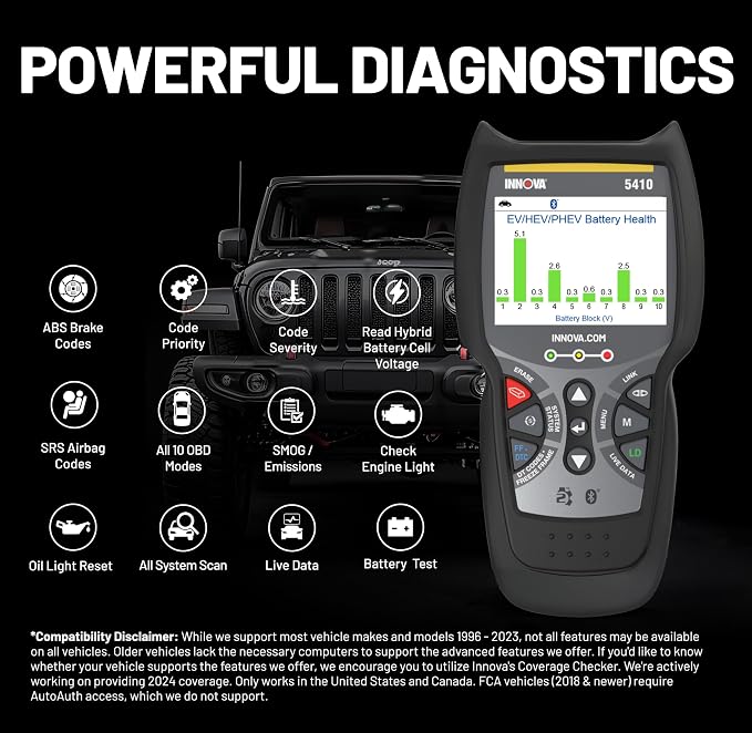 Innova 5410 All-System OBD2 Scanner Diagnostic Tool - Image 7