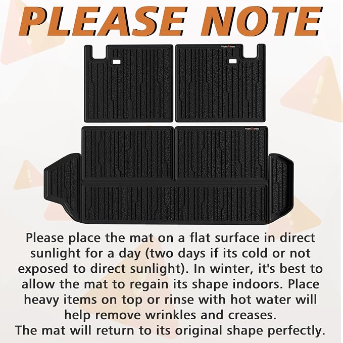 TripleAliners Trunk Mat & Rear Seatback Mat Fit - Image 2