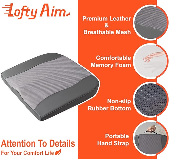 Car Seat Cushion, Comfort Memory Foam Car Cushions - Image 6
