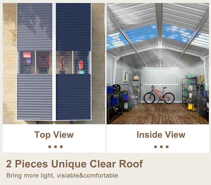 10x12 FT Metal Storage Shed - Image 5