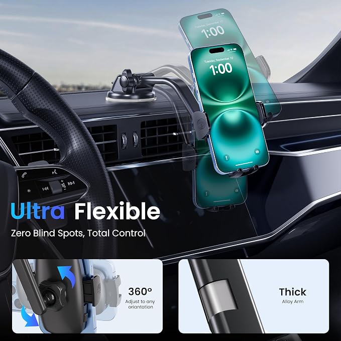 Car Phone Holder, Universal Phone Mount - Image 3