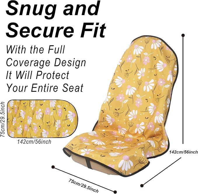 Car Seat Cover Protector Front Seats, - Image 3